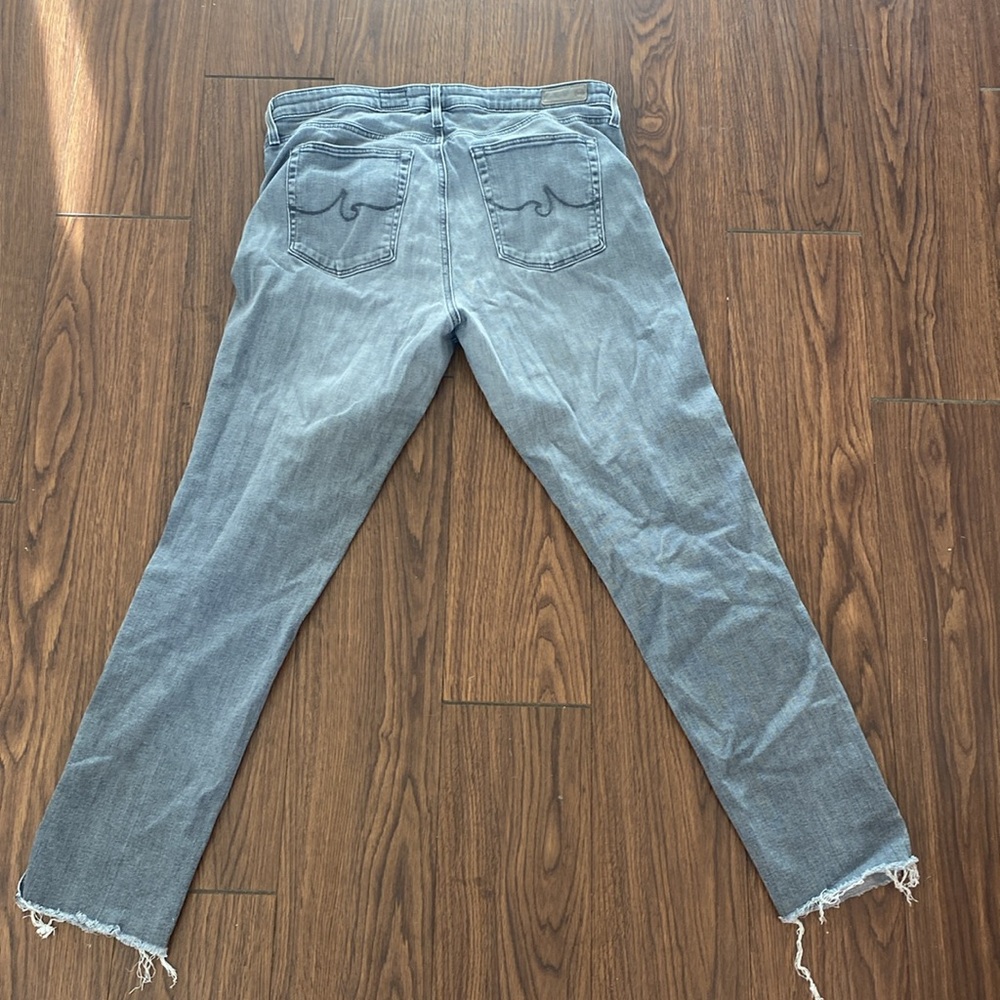 Size 32 AG Adriano Goldschmied Prima Ankle Grey Jeans - Picture 5 of 6